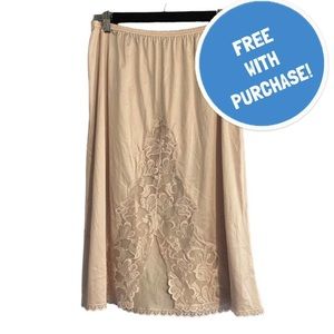 SOLD Vintage Lacy Half Slip Cream